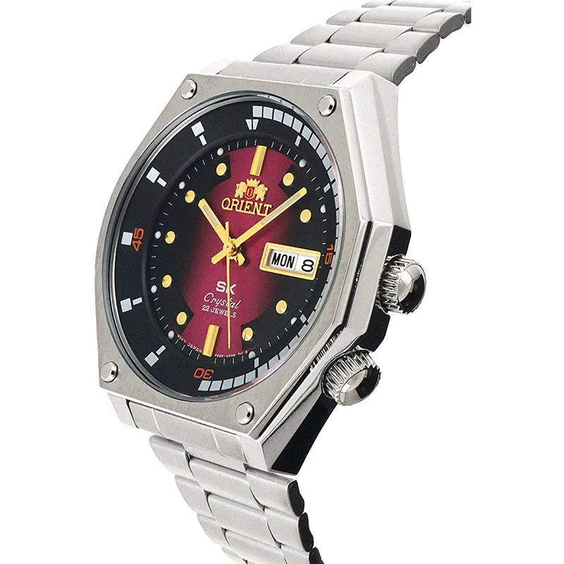 Orient Sports SK Automatic Maroon Dial Watch For Men's- RA-AA0B02R